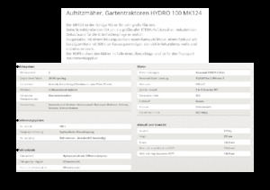 Samohodne kosilice za travnjake i vrtni traktori Etesia HYDRO 100 MK124