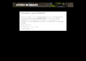 Samohodne kosilice za travnjake i vrtni traktori Etesia HYDRO 80 MKHP5