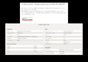 Samohodne kosilice za travnjake i vrtni traktori Etesia HYDRO 80 MKHPF