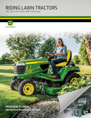 Samohodne kosilice za travnjake i vrtni traktori John Deere X390