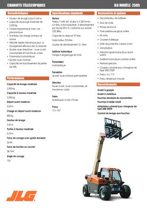 Teleskopski utovarivači JLG 2505