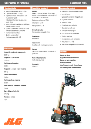 Teleskopski utovarivači JLG 2505