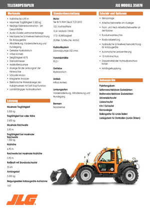 Teleskopski utovarivači JLG 3507 H