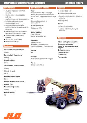 Teleskopski utovarivači JLG 3508 PS