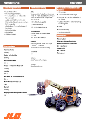 Teleskopski utovarivači JLG 3508 PS