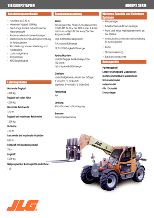 Teleskopski utovarivači JLG 4008 PS