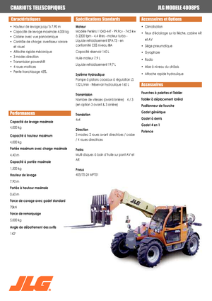 Teleskopski utovarivači JLG 4008 PS