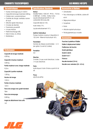 Teleskopski utovarivači JLG 4013 PS