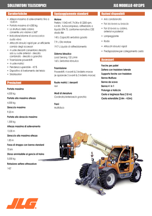 Teleskopski utovarivači JLG 4013 PS