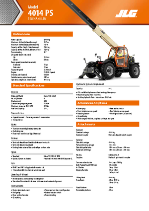 Teleskopski utovarivači JLG 4014 PS