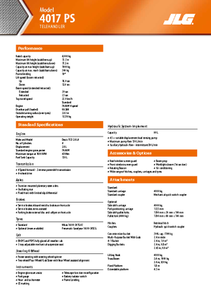 Teleskopski utovarivači JLG 4017 PS