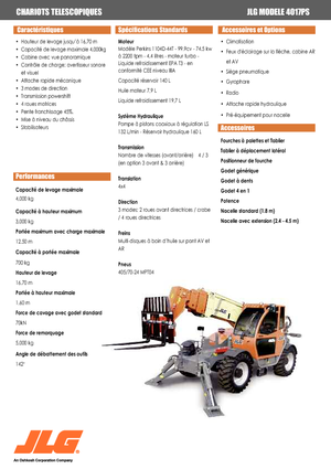 Teleskopski utovarivači JLG 4017 PS