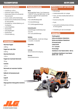 Teleskopski utovarivači JLG 4017 PS