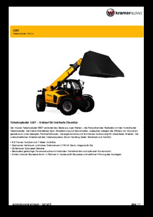 Teleskopski utovarivači Kramer 5507