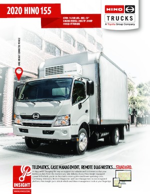 Krute šasije Hino 2020 HINO 155 4x2
