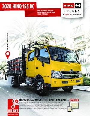 Krute šasije Hino 2020 HINO 155 DC 4x2