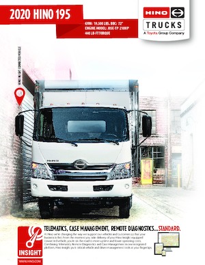 Krute šasije Hino 2020 HINO 195 4x2