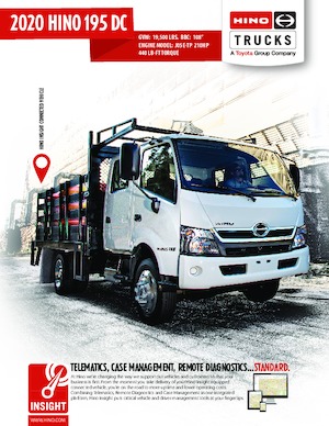Krute šasije Hino 2020 HINO 195 DC 4x2