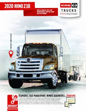 Krute šasije Hino 2020 HINO 238 4x2