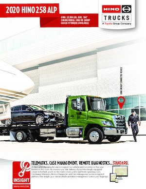 Krute šasije Hino 2020 HINO 258 ALP_x000D_ 4x2