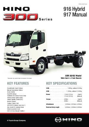 Krute šasije Hino 300 917 4x2