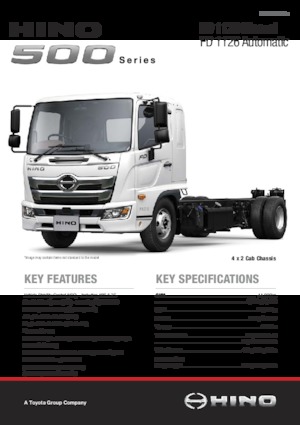 Krute šasije Hino 500 FD 1126 4x2