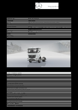 Krute šasije Mercedes-Benz Arocs 1827 LK 4x2