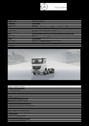 Krute šasije Mercedes-Benz Arocs 4152 AK 8x8