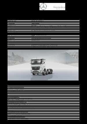Krute šasije Mercedes-Benz Arocs 4153 K 8x4