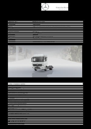 Krute šasije Mercedes-Benz Atego 1018 4x2