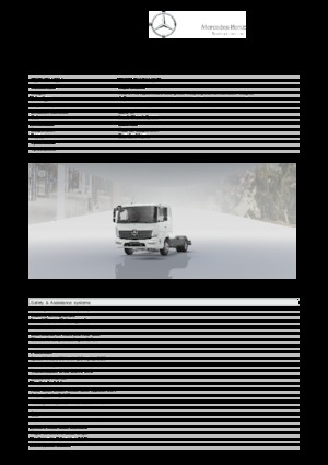 Krute šasije Mercedes-Benz Atego 823 L 4x2