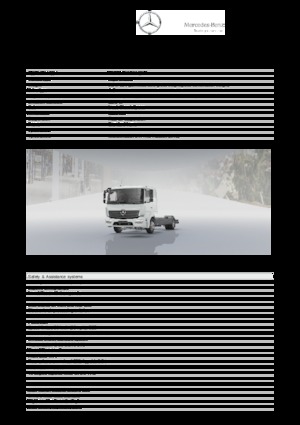 Krute šasije Mercedes-Benz Atego 921 L 4x2