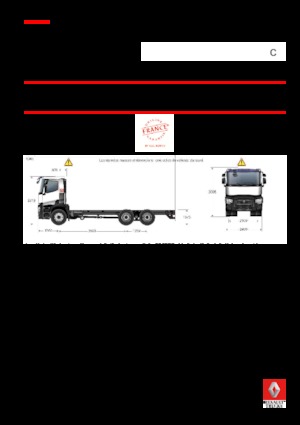 Krute šasije Renault C 440 8X4*4 R TRIDEM