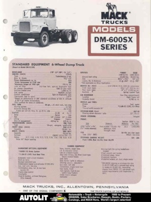 Krute šasije Mack DM-600SX CA481 ET973 6x4