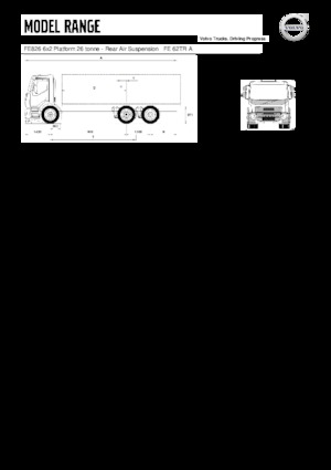 Krute šasije Volvo Trucks FE826 6x2 Platform