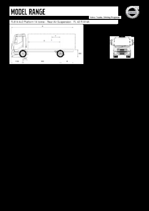 Krute šasije Volvo Trucks FL814 4x2 Platform