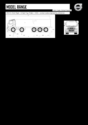 Krute šasije Volvo Trucks FMX13.420 10x4 Rigid -X-High Tag Tridem