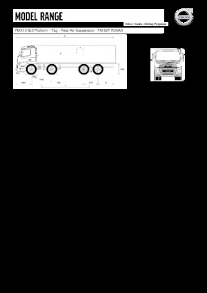 Krute šasije Volvo Trucks FMX13.420 8x2 Platform - Tag
