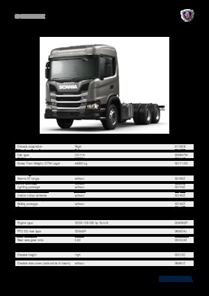 Krute šasije Scania G 320 B6x4HZ