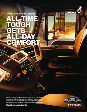 Krute šasije Mack Granite 42FR MHD Cummins L9