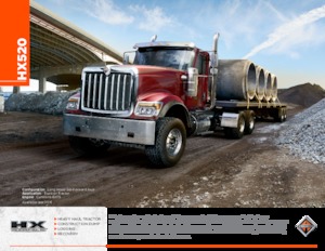 Krute šasije International HX520 120 Day Cab Cummins ISX15