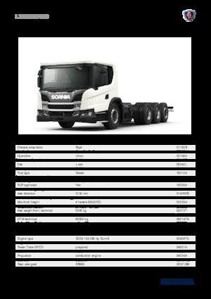 Krute šasije Scania L 280 B8x4*4NB