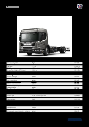 Krute šasije Scania L 340 B4x2NB