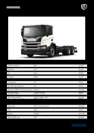 Krute šasije Scania P 250 B6x4NA