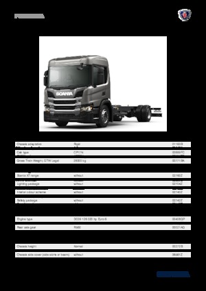 Krute šasije Scania P 320 B4x2NA