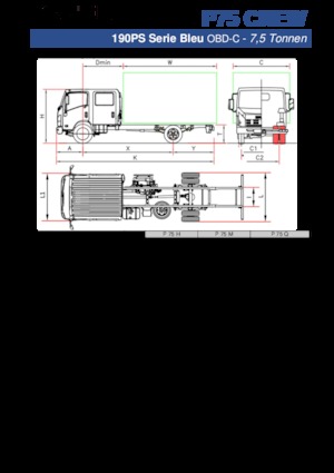 Krute šasije Isuzu P75 Q Crew