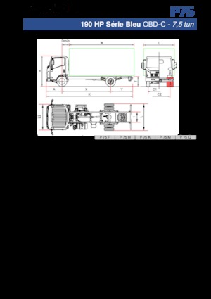 Krute šasije Isuzu P75 Q