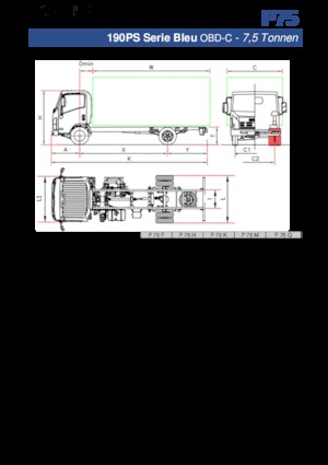 Krute šasije Isuzu P75 Q