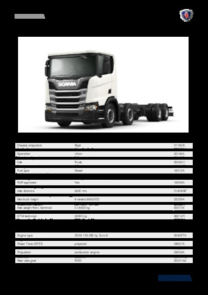 Krute šasije Scania R 280 B8x2NA