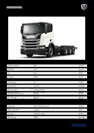 Krute šasije Scania R 280 B8x4*4NA